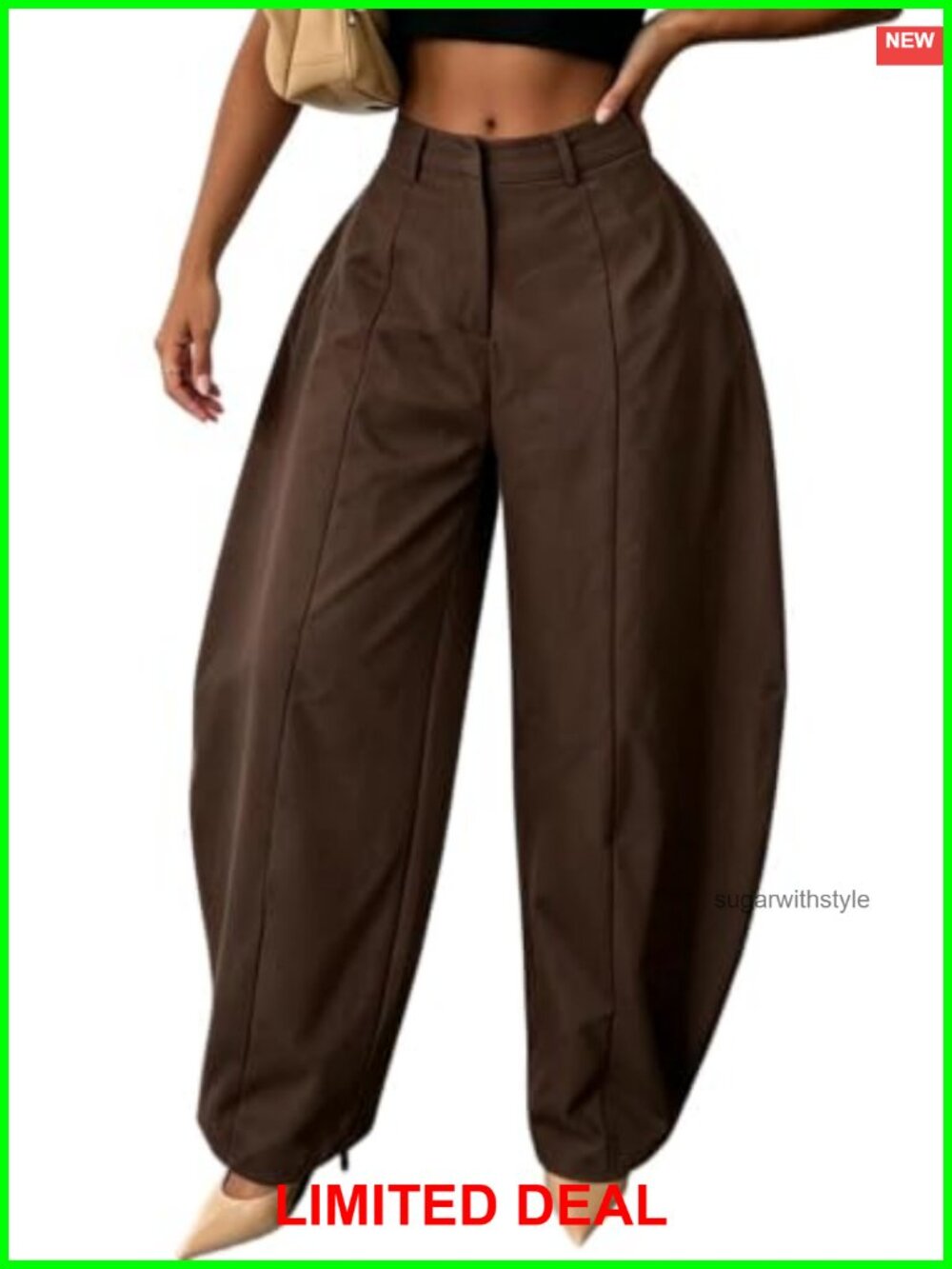 Women's Wide Leg Dress Pants High Waisted Business Casual Trousers